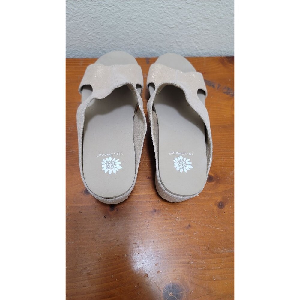 Yellowbox Basic Sage Leather Metallic Womens Glit… - image 4